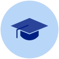 Graduation cap icon