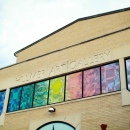 Outside the Hillmer Art Gallery